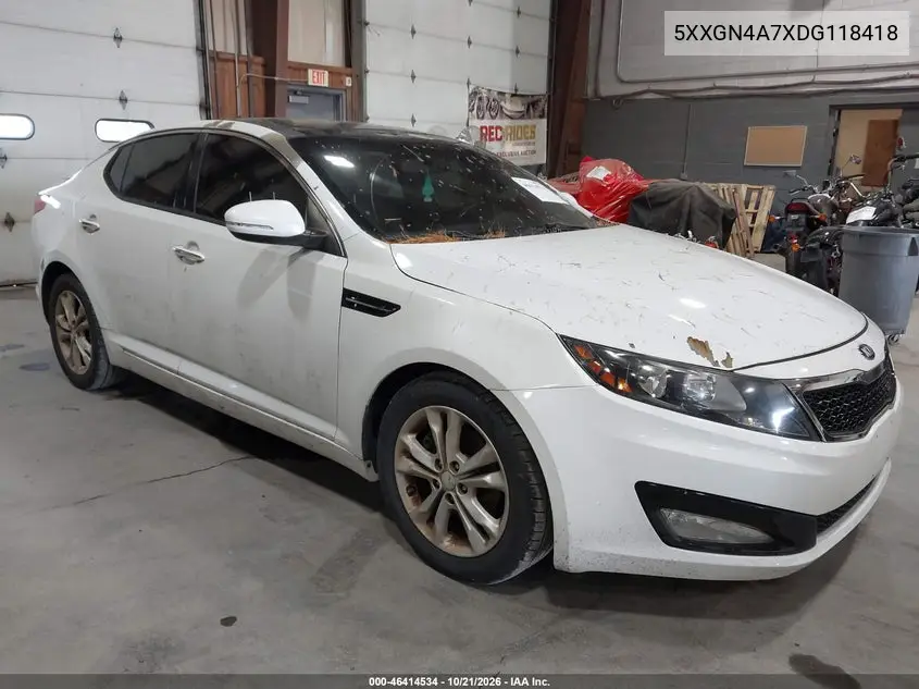 KIA OPTIMA 2013, VIN 5XXGN4A7XDG118418