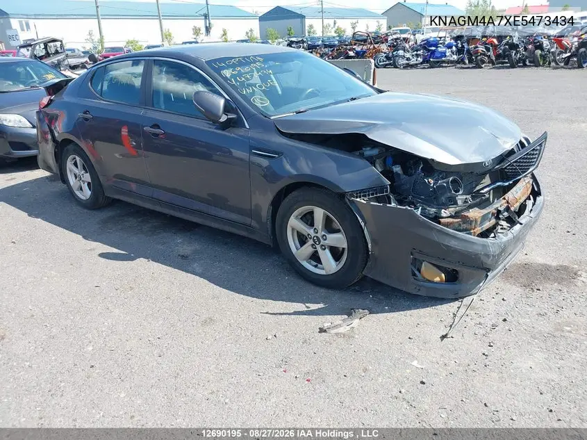 KIA OPTIMA 2014, VIN KNAGM4A7XE5473434