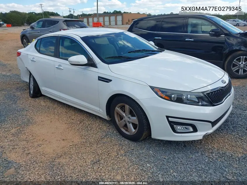 KIA OPTIMA 2014, VIN 5XXGM4A77EG279345