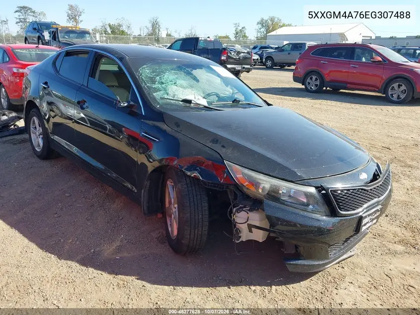 KIA OPTIMA 2014, VIN 5XXGM4A76EG307488