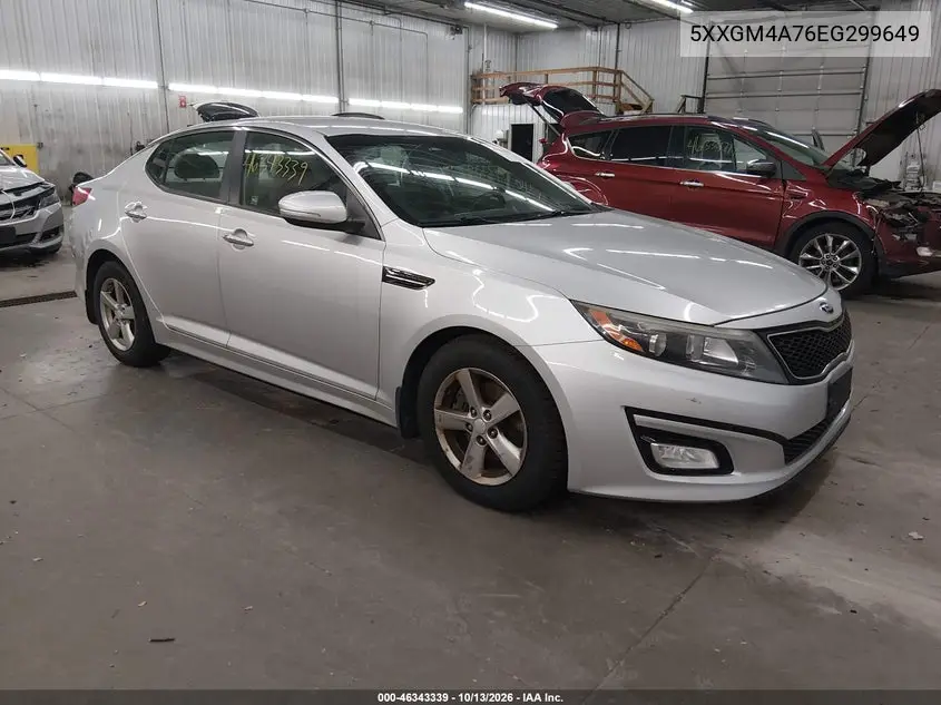 KIA OPTIMA 2014, VIN 5XXGM4A76EG299649