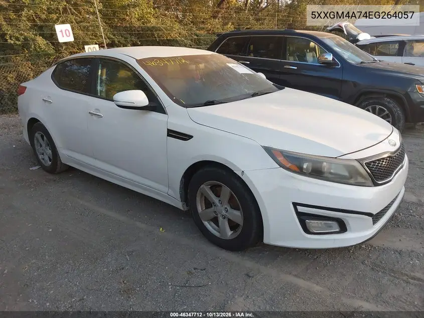 KIA OPTIMA 2014, VIN 5XXGM4A74EG264057