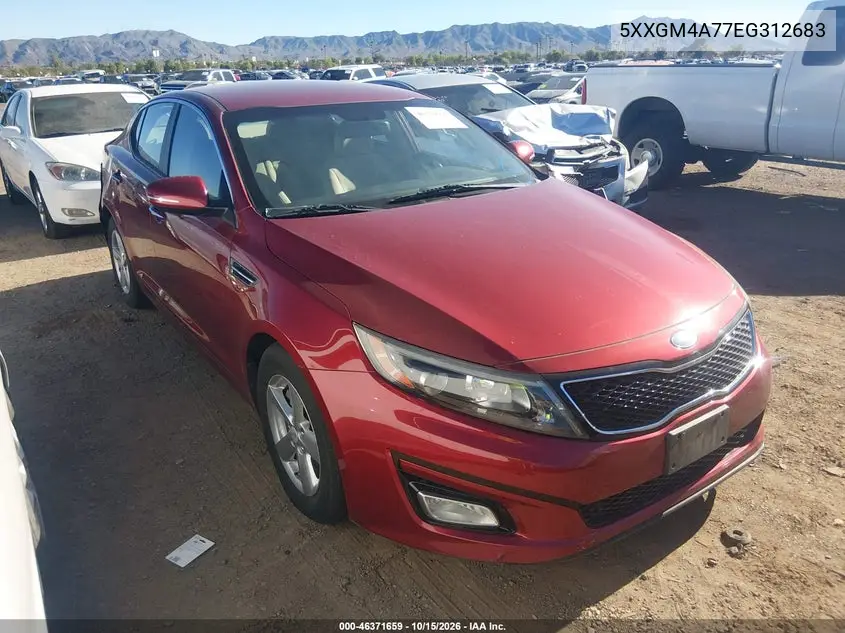 KIA OPTIMA 2014, VIN 5XXGM4A77EG312683