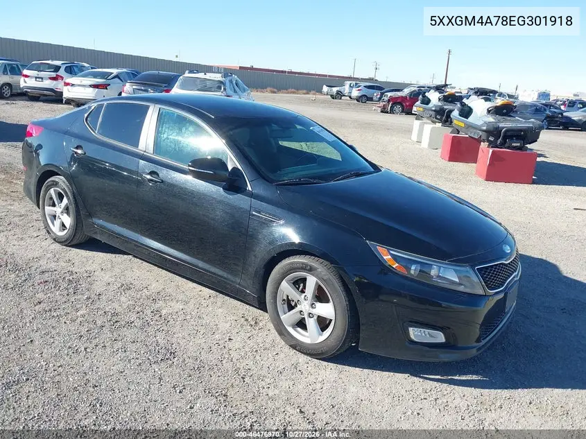 KIA OPTIMA 2014, VIN 5XXGM4A78EG301918