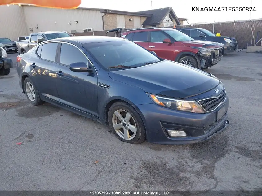 KIA OPTIMA 2015, VIN KNAGM4A71F5550824