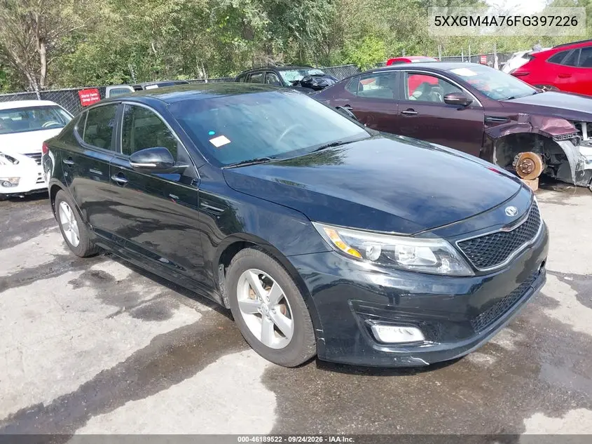KIA OPTIMA 2015, VIN 5XXGM4A76FG397226