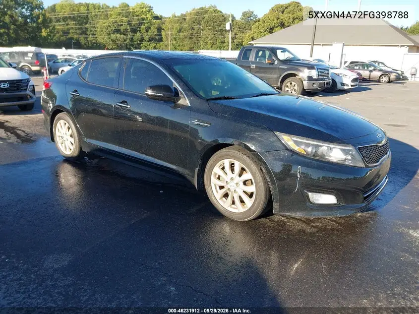 KIA OPTIMA 2015, VIN 5XXGN4A72FG398788