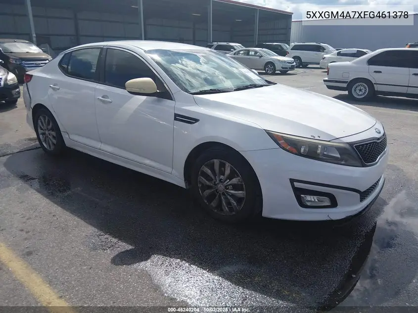 KIA OPTIMA 2015, VIN 5XXGM4A7XFG461378