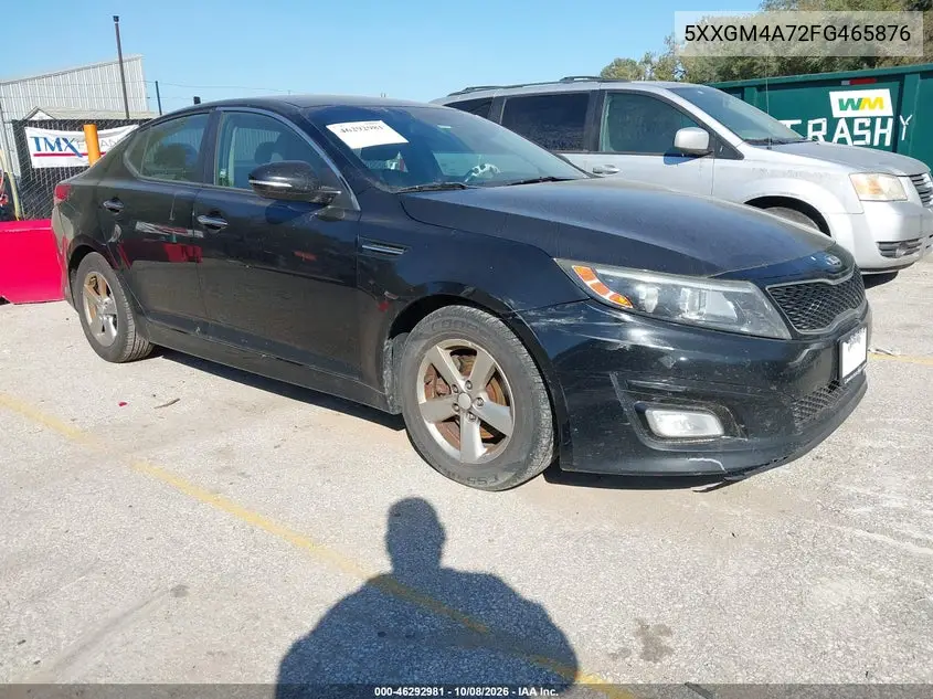 KIA OPTIMA 2015, VIN 5XXGM4A72FG465876