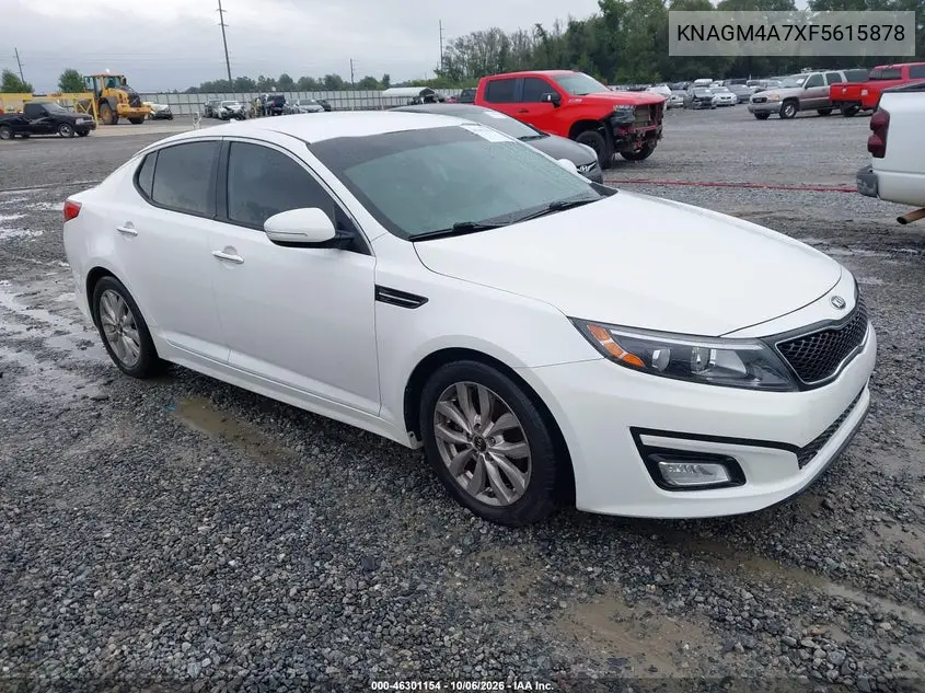 KIA OPTIMA 2015, VIN KNAGM4A7XF5615878