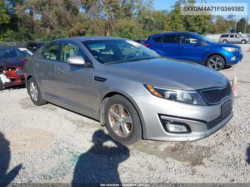 KIA OPTIMA 2015, VIN 5XXGM4A71FG369382