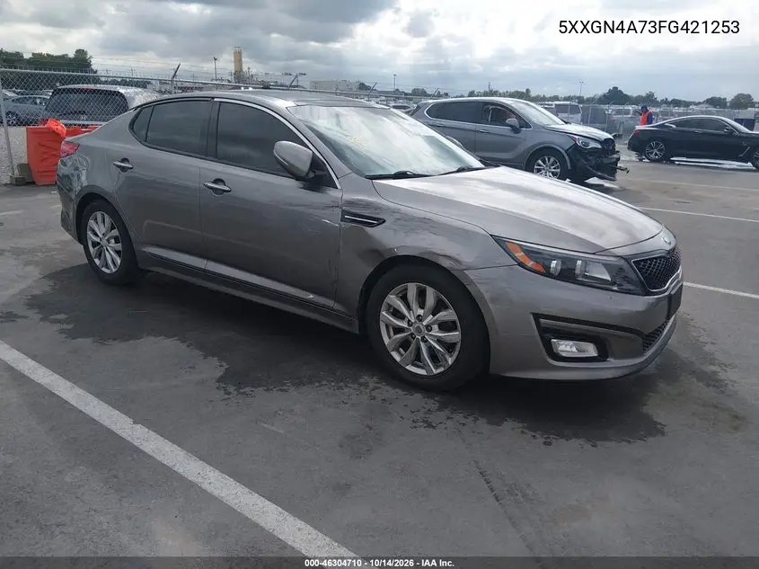 KIA OPTIMA 2015, VIN 5XXGN4A73FG421253