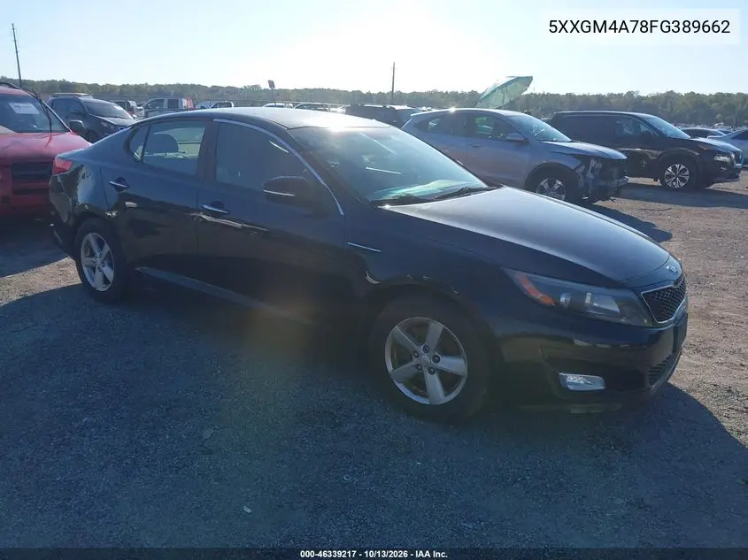 KIA OPTIMA 2015, VIN 5XXGM4A78FG389662