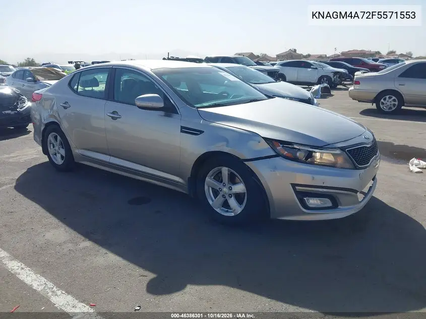 KIA OPTIMA 2015, VIN KNAGM4A72F5571553