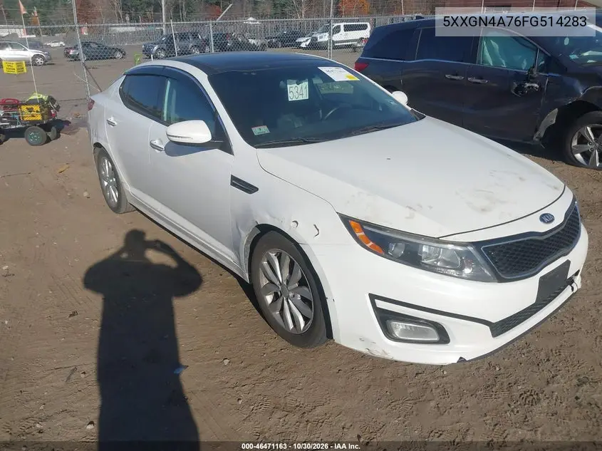 KIA OPTIMA 2015, VIN 5XXGN4A76FG514283