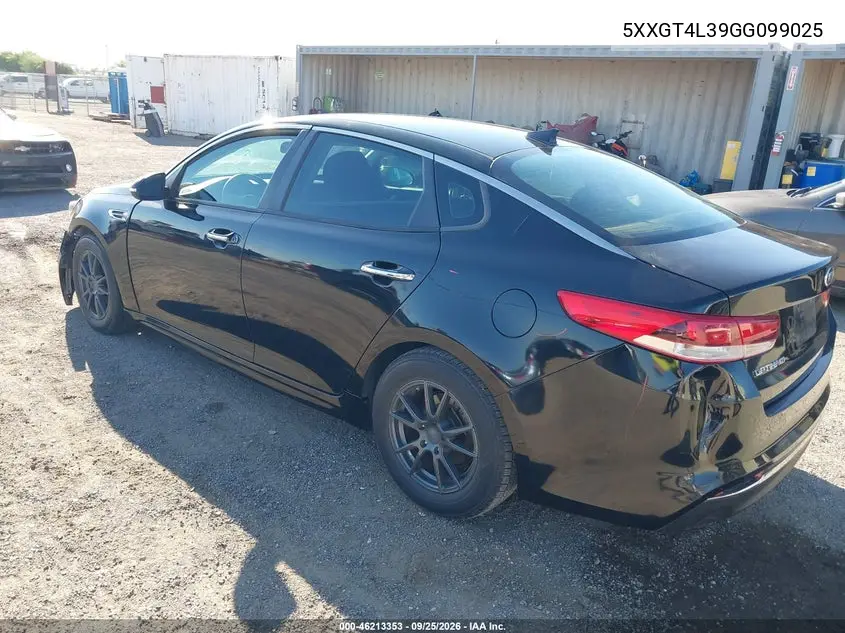 2016 KIA OPTIMA VIN 5XXGT4L39GG099025 — фото 3