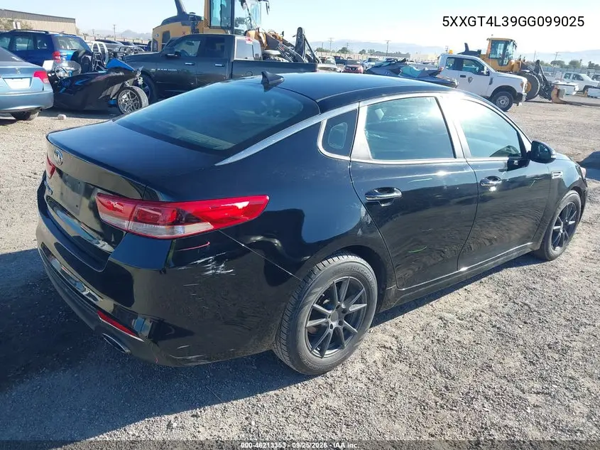 2016 KIA OPTIMA VIN 5XXGT4L39GG099025 — фото 4