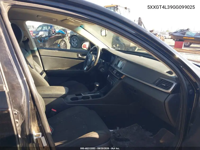 2016 KIA OPTIMA VIN 5XXGT4L39GG099025 — фото 5