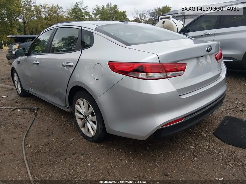 2016 KIA OPTIMA VIN 5XXGT4L39GG014930 — фото 3