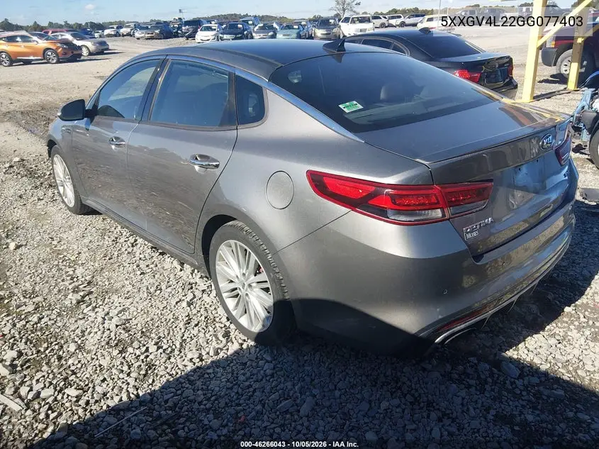 2016 KIA OPTIMA VIN 5XXGV4L22GG077403 — фото 3