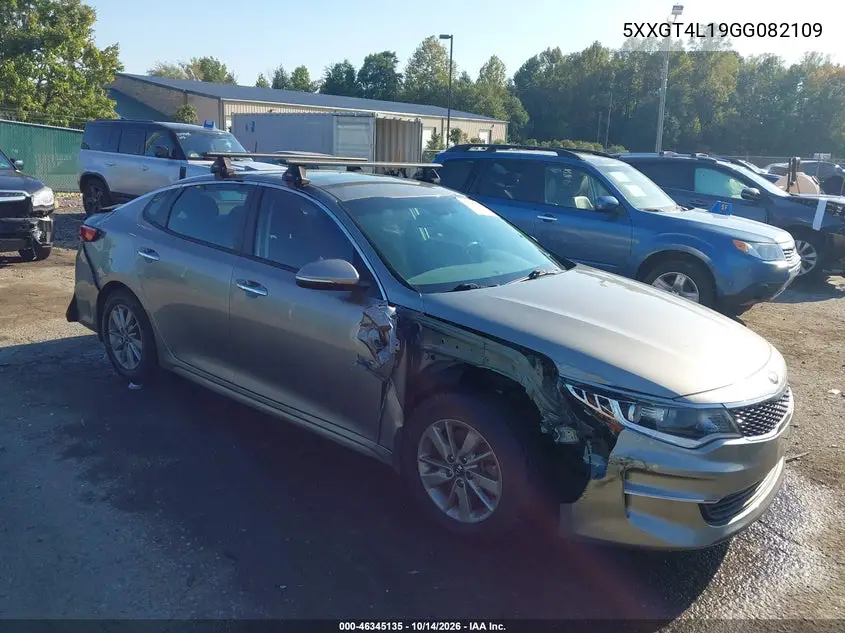KIA OPTIMA 2016, VIN 5XXGT4L19GG082109
