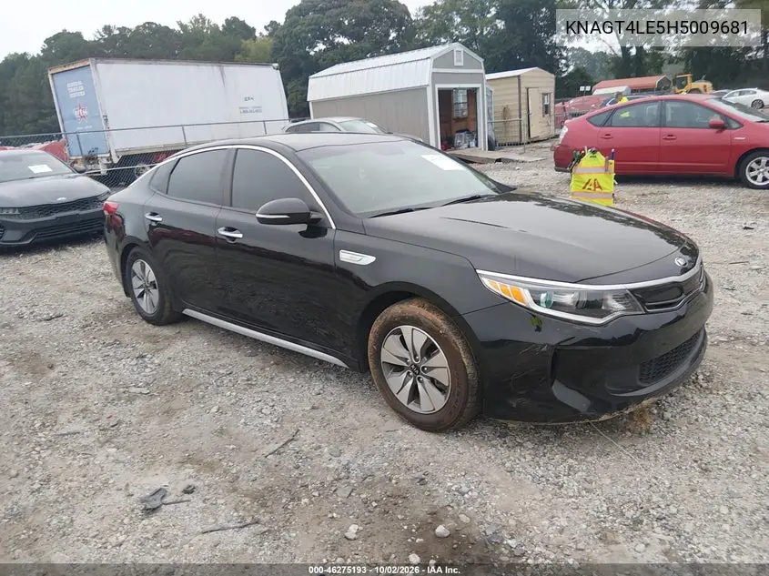 KIA OPTIMA 2017, VIN KNAGT4LE5H5009681