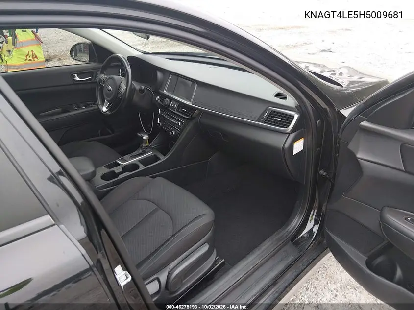 2017 KIA OPTIMA VIN KNAGT4LE5H5009681 — фото 5