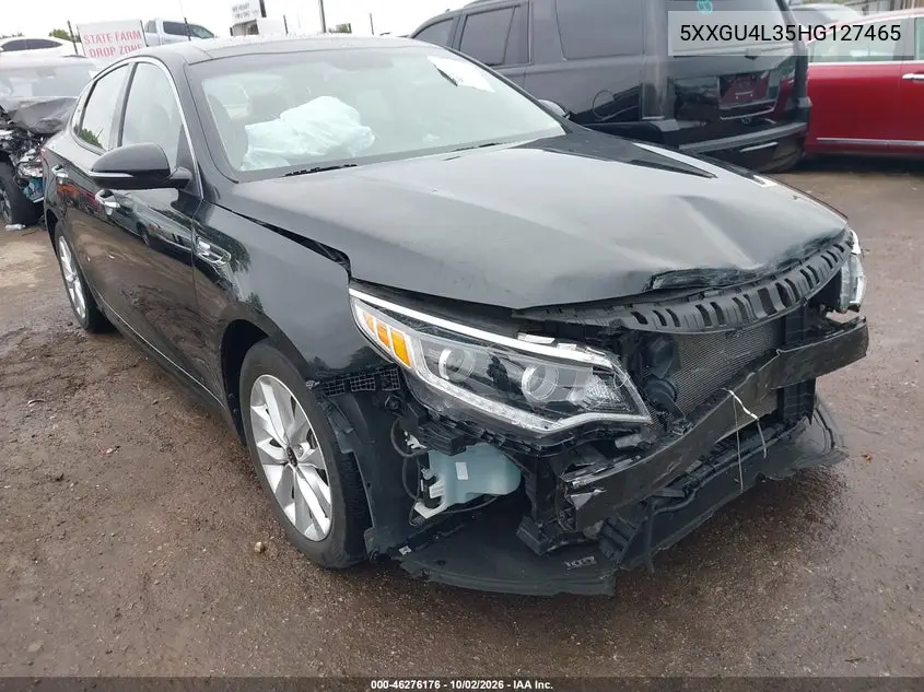 KIA OPTIMA 2017, VIN 5XXGU4L35HG127465