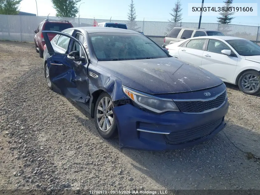 KIA OPTIMA 2018, VIN 5XXGT4L38JG191606