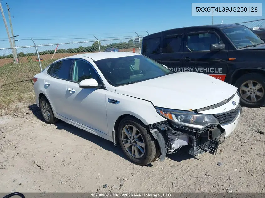 KIA OPTIMA 2018, VIN 5XXGT4L39JG250128