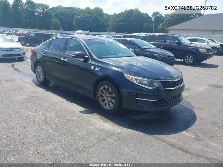 KIA OPTIMA 2018, VIN 5XXGT4L38JG268782