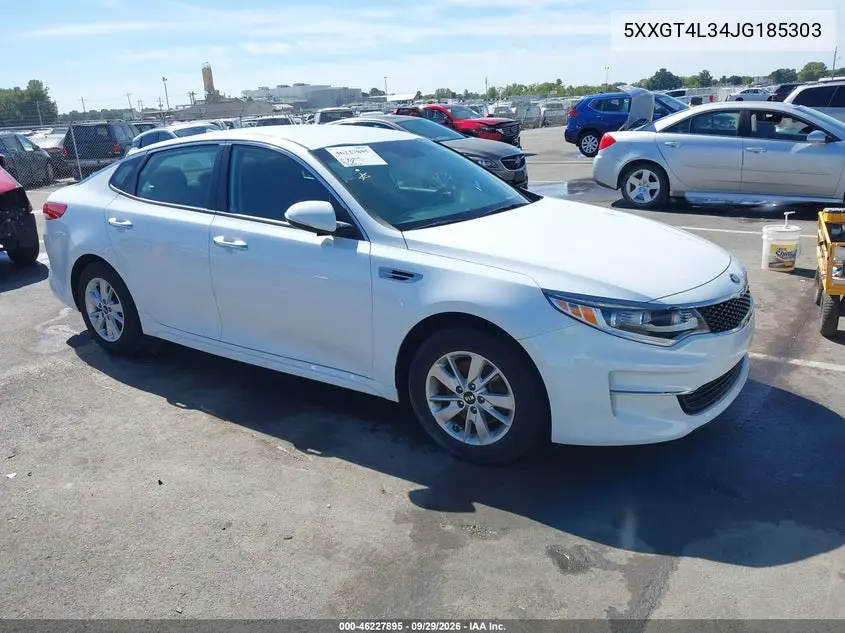 KIA OPTIMA 2018, VIN 5XXGT4L34JG185303