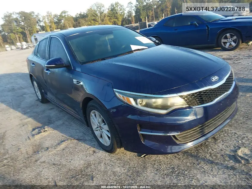KIA OPTIMA 2018, VIN 5XXGT4L37JG228788