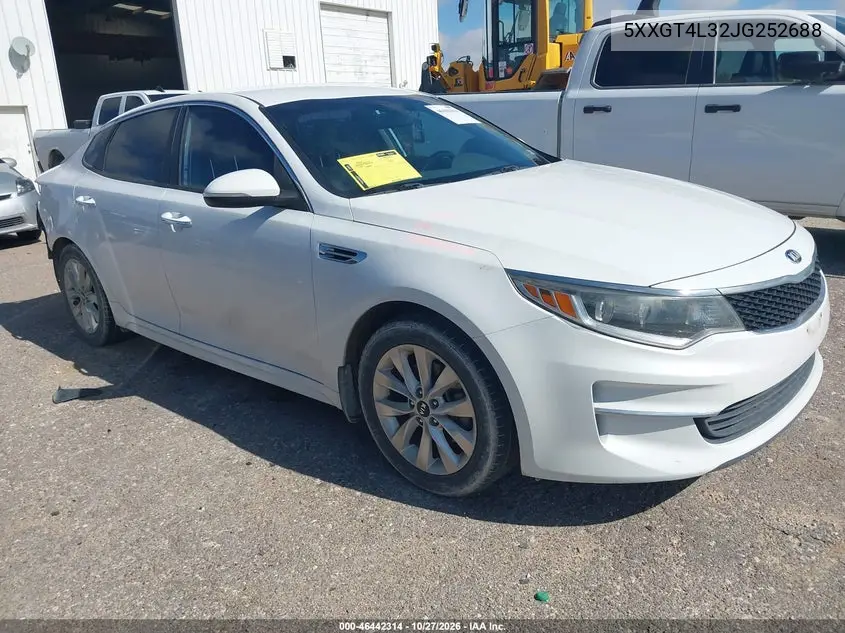 KIA OPTIMA 2018, VIN 5XXGT4L32JG252688