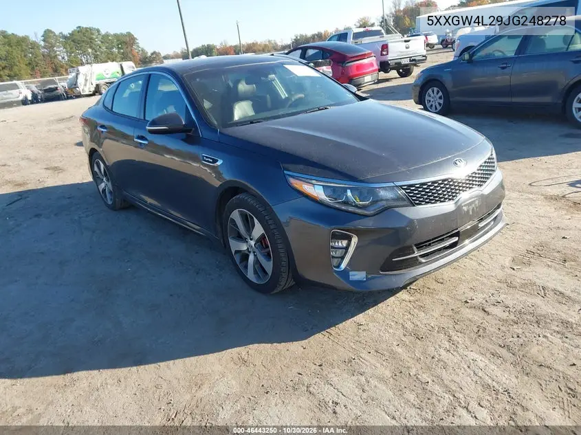 KIA OPTIMA 2018, VIN 5XXGW4L29JG248278
