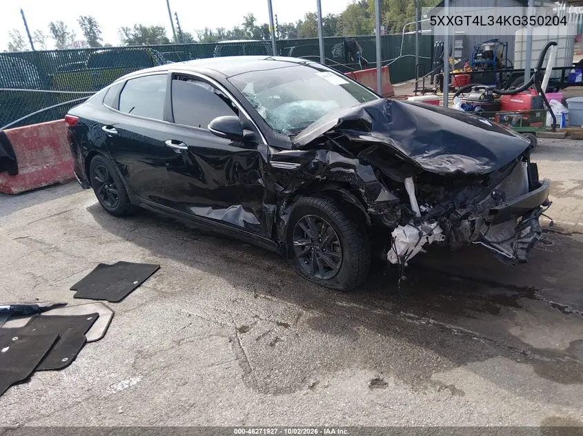 KIA OPTIMA 2019, VIN 5XXGT4L34KG350204