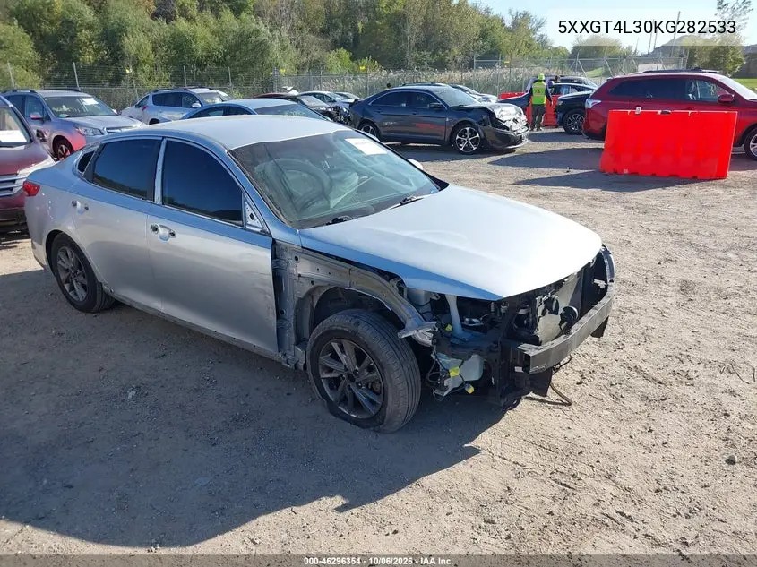 KIA OPTIMA 2019, VIN 5XXGT4L30KG282533