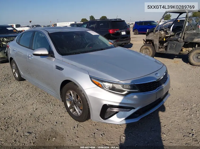 KIA OPTIMA 2019, VIN 5XXGT4L39KG289769