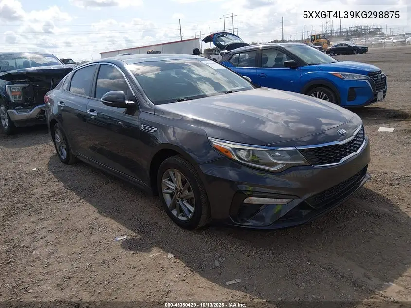 KIA OPTIMA 2019, VIN 5XXGT4L39KG298875