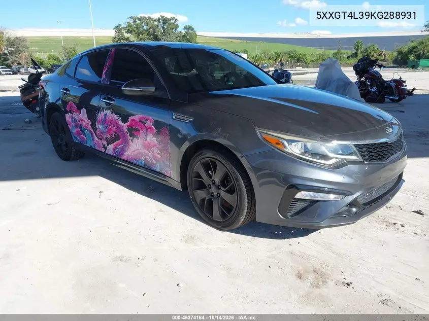 KIA OPTIMA 2019, VIN 5XXGT4L39KG288931