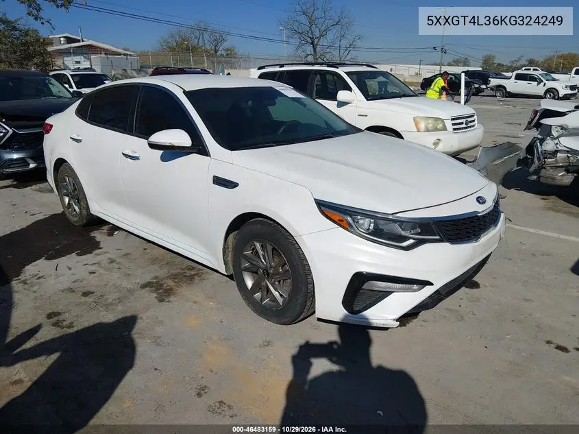 KIA OPTIMA 2019, VIN 5XXGT4L36KG324249