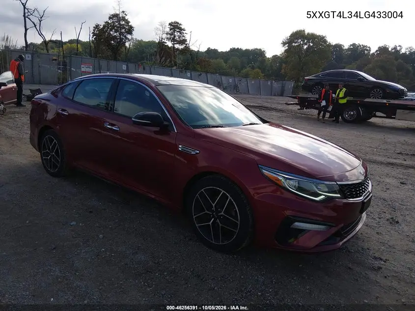 KIA OPTIMA 2020, VIN 5XXGT4L34LG433004