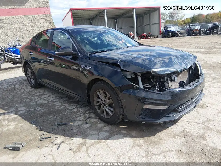 KIA OPTIMA 2020, VIN 5XXGT4L39LG431930