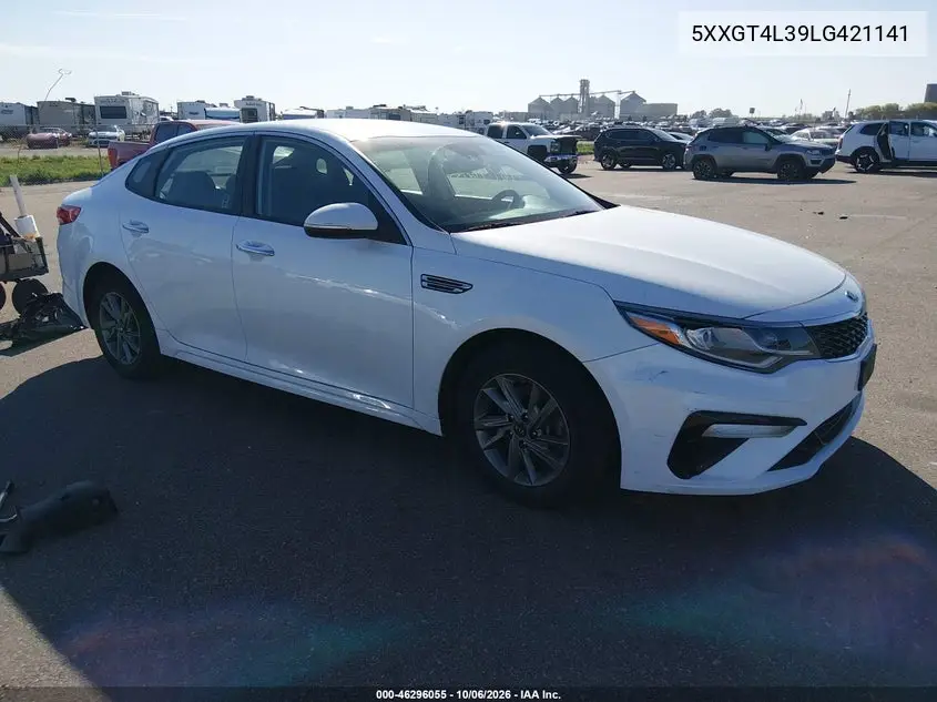 KIA OPTIMA 2020, VIN 5XXGT4L39LG421141