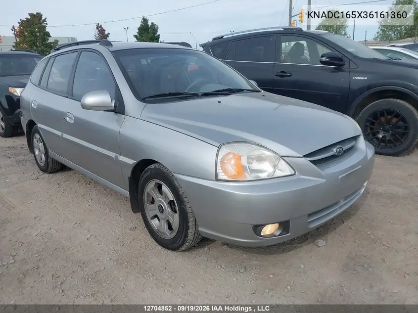 KIA RIO 2003, VIN KNADC165X36161360