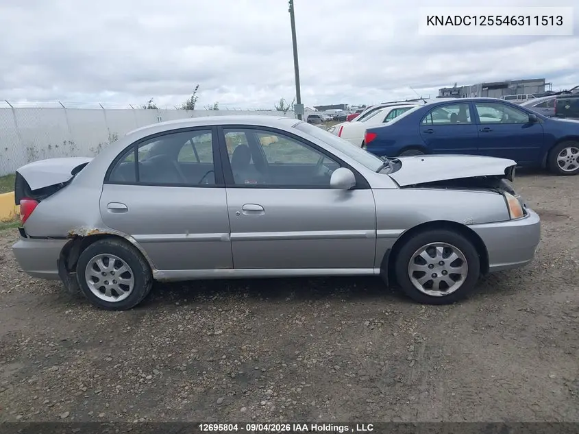 2004 KIA RIO VIN KNADC125546311513 — фото 14