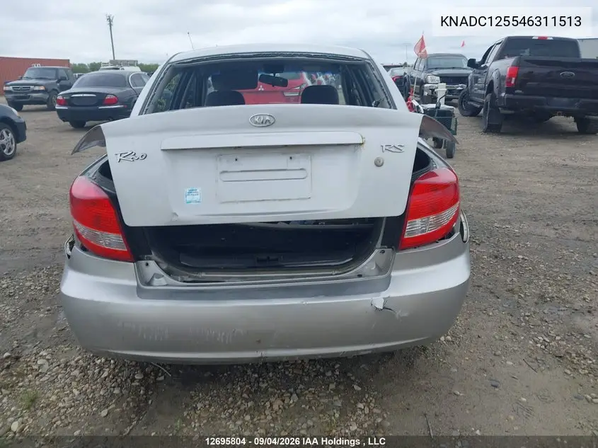 2004 KIA RIO VIN KNADC125546311513 — фото 17