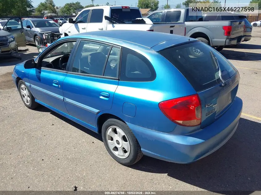 2004 KIA RIO VIN KNADC165X46227598 — фото 3