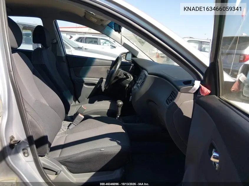2006 KIA RIO VIN KNADE163466059341 — фото 5