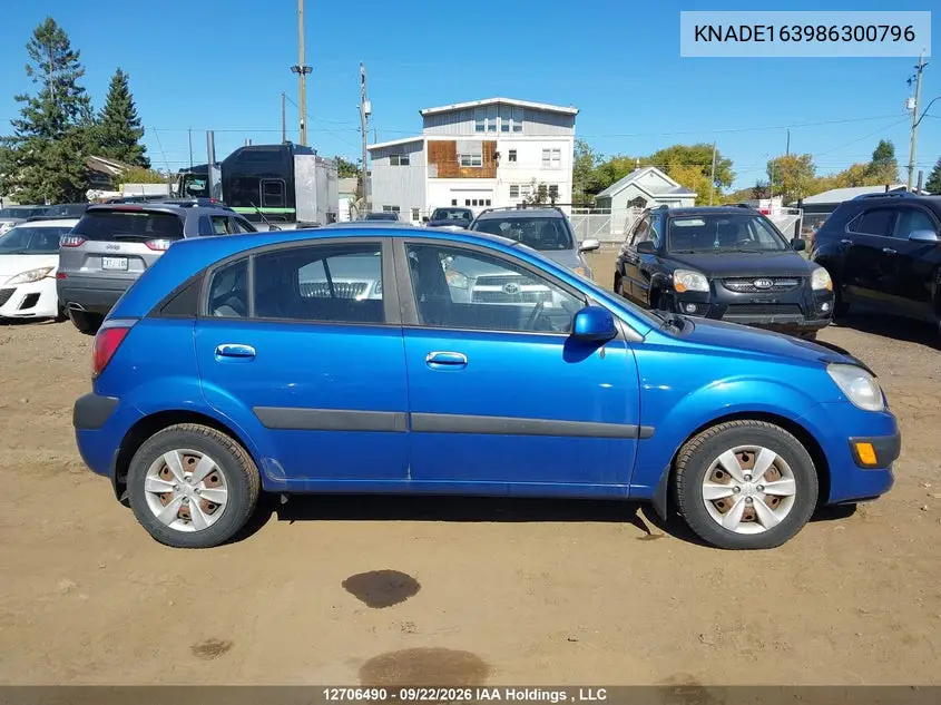 2008 KIA RIO VIN KNADE163986300796 — фото 13